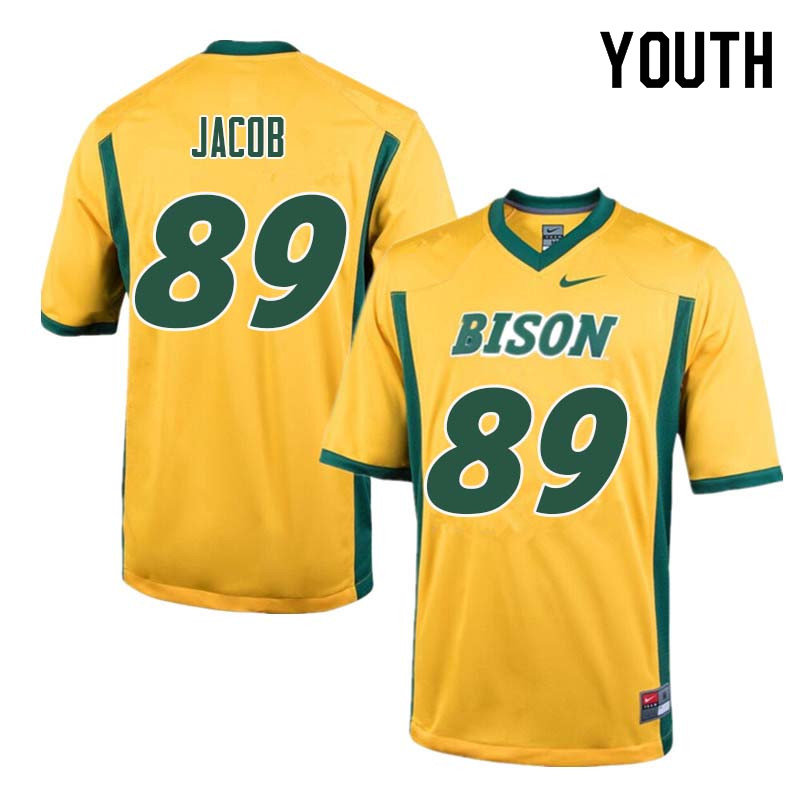 Youth #89 Cole Jacob North Dakota State Bison College Football Jerseys Sale-Yellow - Click Image to Close